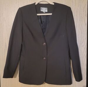 NWOT NYP Black Suit Jacket Size 8